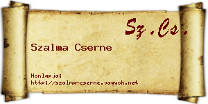 Szalma Cserne névjegykártya